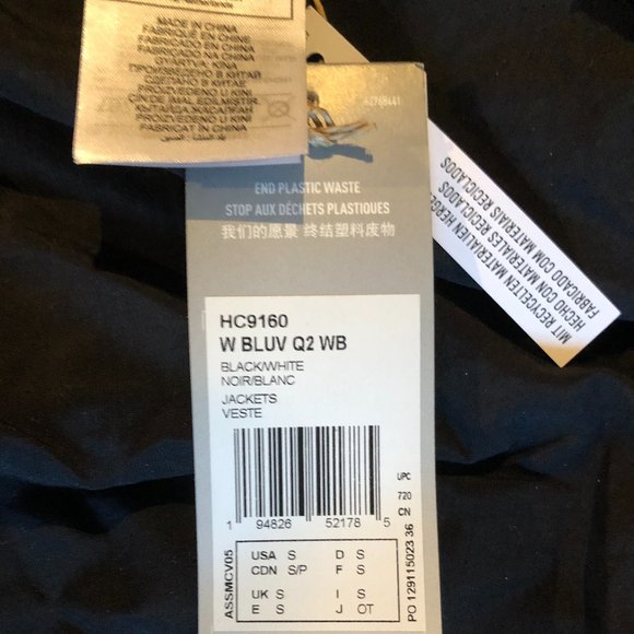 Brand New Women's Adidas ESSENTIALS REPEAT LOGO LOOSE-FIT WINDBREAKER - Picture 9 of 12